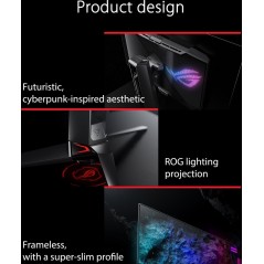 ASUS ROG Swift OLED PG27AQDM 26.5" 2K Monitor - Stunning 2560 x 1440 Resolution, 240Hz Refresh Rate, and Pivot Design for Ultima